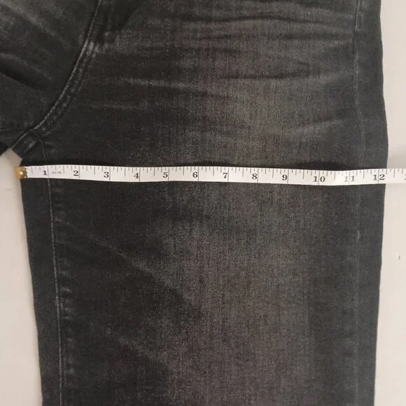 AG (Adriano Goldschmied) Black Brinley Mid Rise Straight Jeans Waist 32 - Picture 11 of 16